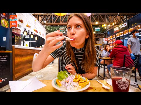 Epic PERUVIAN FOOD Tour in Lima: Eating at 3 Food Markets in MIRAFLORES! ???