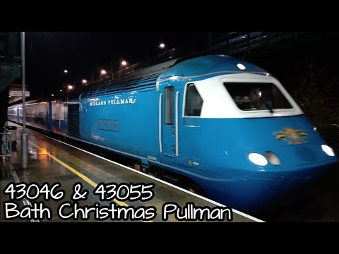 Prestatyn 10.12.2022 - 43046 Geoff Drury 1930-1999 and 43055 on Bath Christmas Midland Pullman