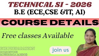 Download lagu TNUSRB TECHNICALSI course details #technicalsi#technical course#ece #cse#it#testbatch#freeclasses mp3