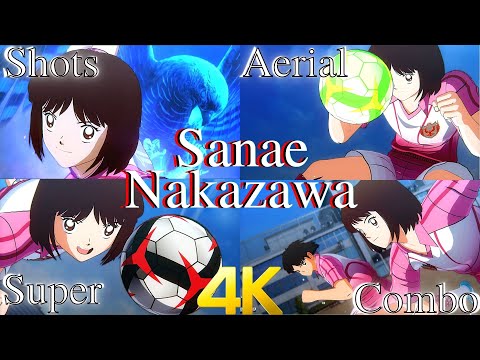 Sanae Nakazawa Perform All Shots + Super Shot + Combo + Aerial Captain Tsubasa Rise of New Champions