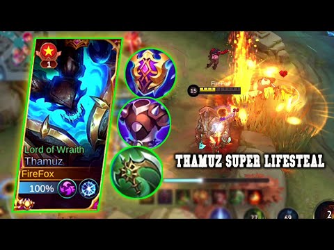 THAMUZ SUPER LIFESTEAL BUILD || THAMUZ BEST BUILD 2023 || MLBB || MOBILE LEGENDS
