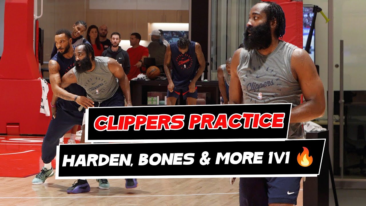 Clippers Practice! James Harden, Bones Hyland, KPJ & More 1V1 🔥