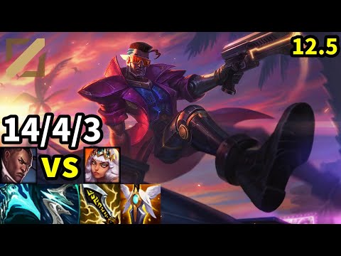 Lucian Mid vs Qiyana - KR Master | Patch 12.5