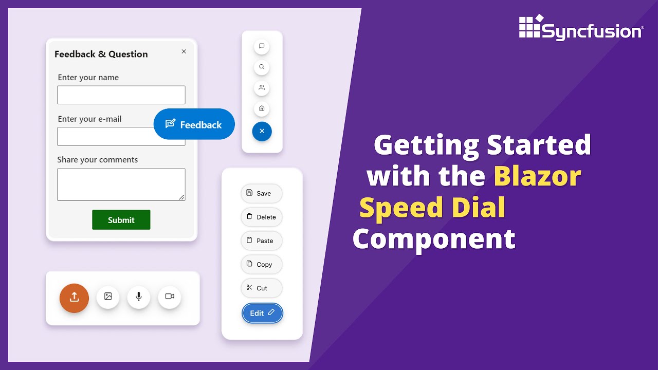Getting Started with the Blazor Speed Dial Component