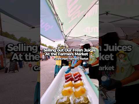 Selling Out Fresh Juices at the Farmers Market👩🏽&zwj;🌾 #fypシ #foodie #freshjuice #foodreview #asmr