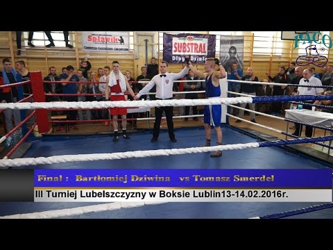III Turniej Lubelszczyzny w Boksie Lublin: Bartłomiej Dziwina vs Tomasz Smerdel