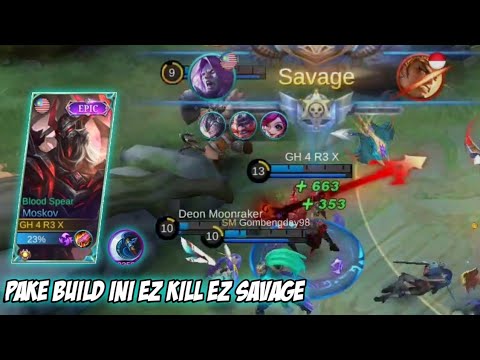 MOSCOW HYPER BUILD TUTORIAL AUTO SAVAGE - Mobile legends