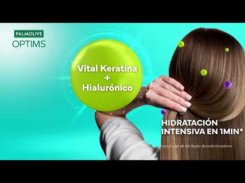 thumbnail video image 2 of Shampoo Palmolive Optims Hydrate Fórmula con Ácido Hialurónico 680 ml, 2 of 5
