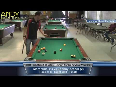 Johnny Archer vs Marc Vidal - 2015 HDS 8 Ball Finals Race to 8