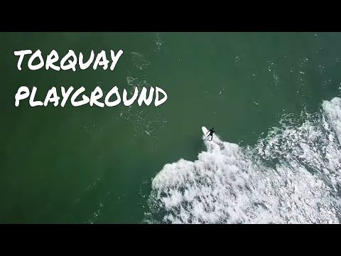 Torquay surfing and droning