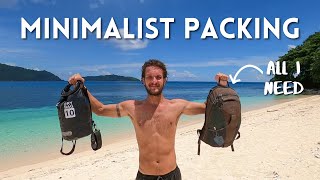 SUPER LIGHT PACKING FOR A BEACH VACATION! TRAVEL TIPS