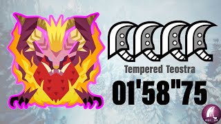 【MHWI】★M6 「滅日」 01'58"75 大剣pt (火事場・極意) 【歴戦テオ・テスカトル】/ Day of Ruin Tempered Teostra GS×4