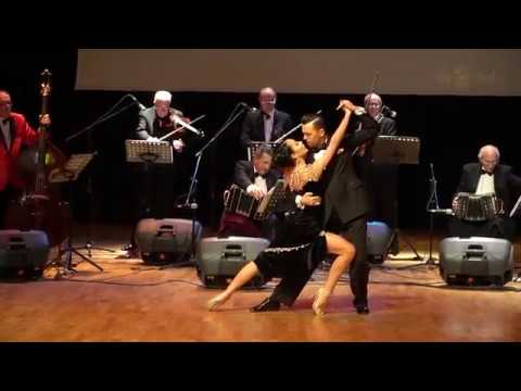  Dmitry Vasin  and  Sagdiana Hamzina  are  dancing  to  a  tango  by  Los reyes del tango  at  TanGO TO Istanbul  in  2019
