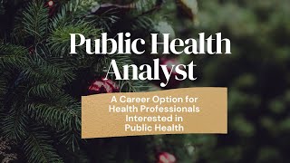 Public Health Analyst Career Secrets: Job Description, Salary & Certifications|Careermas Day 11