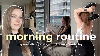 my realistic MORNING ROUTINE before work☀️ | how I stay productive with irregular work hours!!
