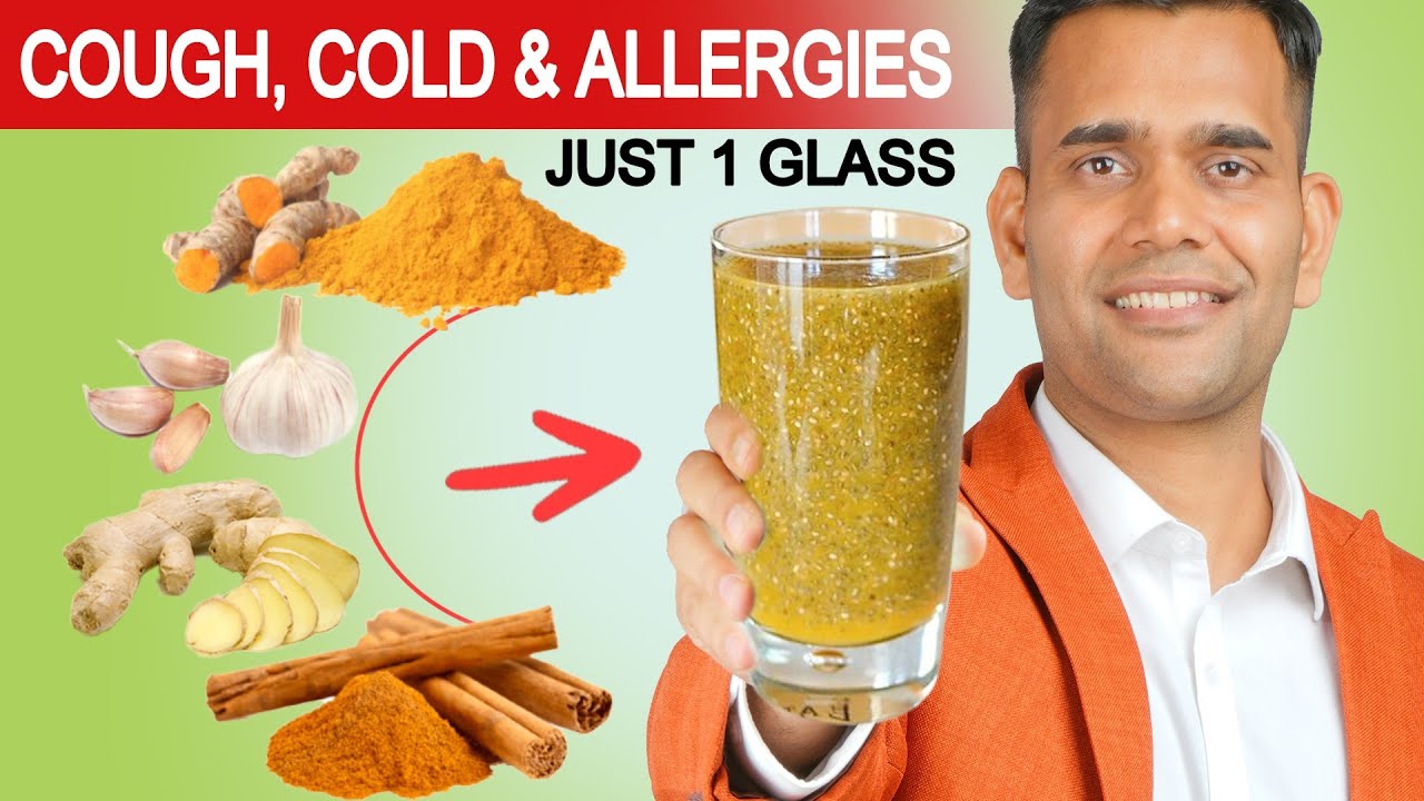 Just 1 Glass Of This Magical Combination for Cold, Cough and Allergies