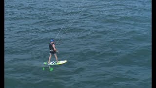 Kitesurfing Lake Erie Drone Aerial Video