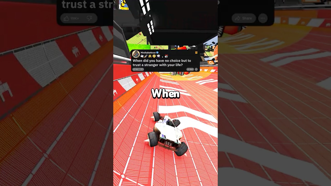 When did you have no choice but to trust a stranger with your life?