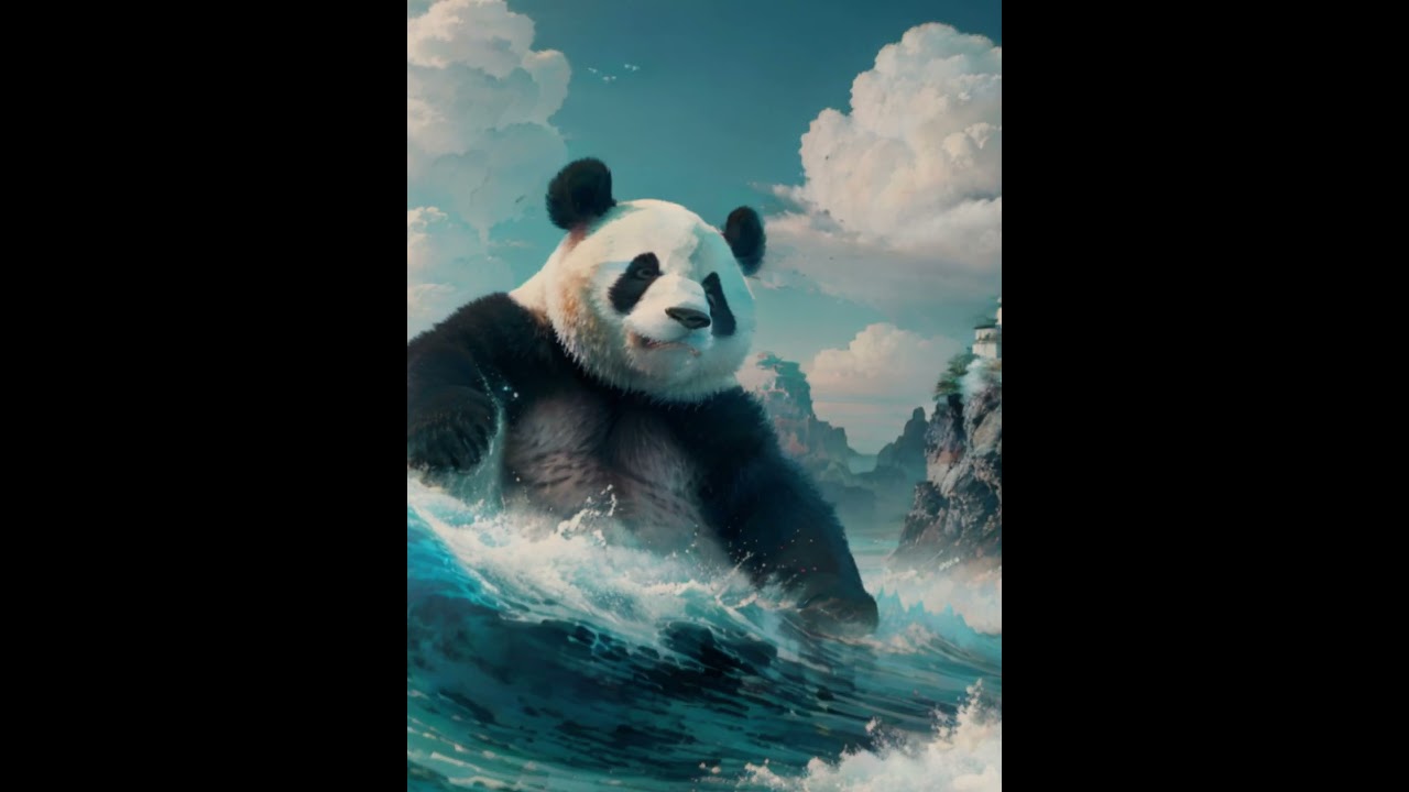 Stable diffusion animation style panda