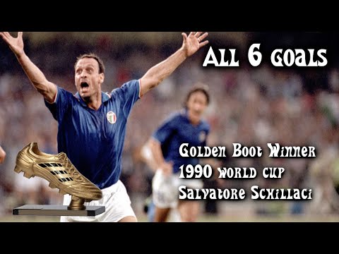 Salvatore Schillaci Golden Boot Winner at the 1990 World Cup