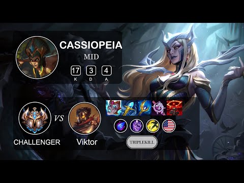 Mid Cassiopeia vs Viktor - LOL NA Challenger - Patch 11.17