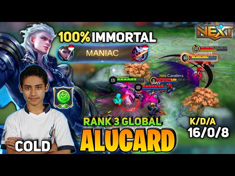 MANIAC! 16 Kill No Death [Former Top 1 Global Alucard S11] By Cold (Daisuke Kanbe ) - Mobile Legend