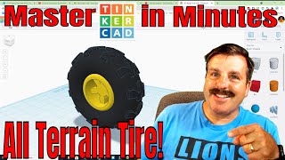 Make an All Terrain Tire in Tinkercad | Master Tinkercad in Minutes