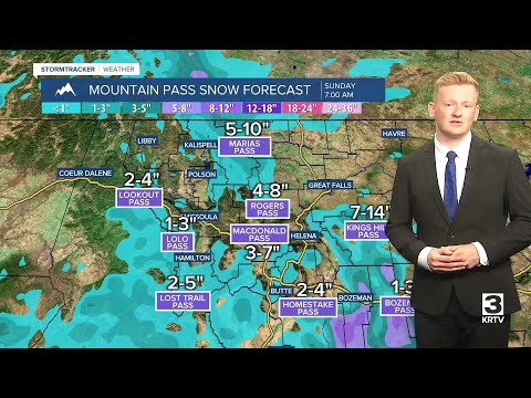 Weekend winter storm in the mountains- Friday, October 10