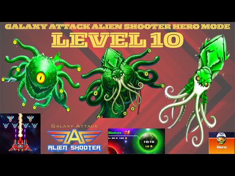 Galaxy Attack Alien Shooter Hero Mode Biotox World Level 10