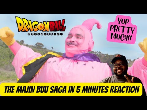 THE MAJIN BUU SAGA IN 5 MINUTES REACTION