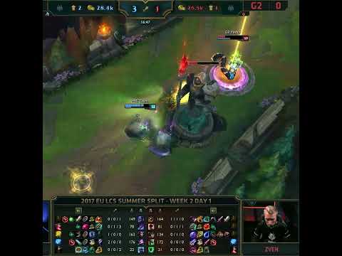 Caps Dodges Cass Ult & Solos Perkz (2017) | League of Legends Esports Moments #Shorts