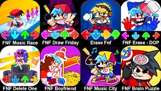 FNF Music Race 3D,Draw Friday Night Music,Boyfriend Rescue Night Mod,Erase Delete One Part Puzzle