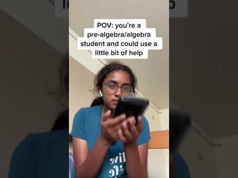 POV: You’re a pre-algebra/algebra student who needs math help