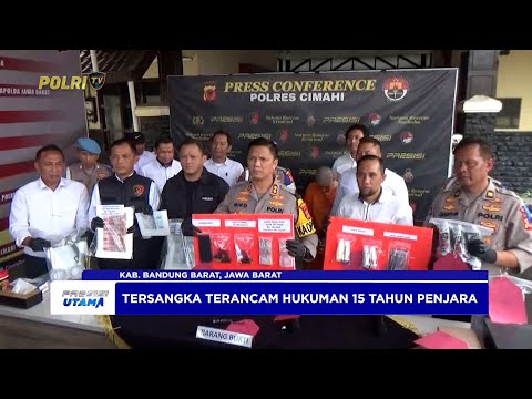 POLRES CIMAHI UNGKAP TUKANG KETAN PRODUKSI UANG PALSU