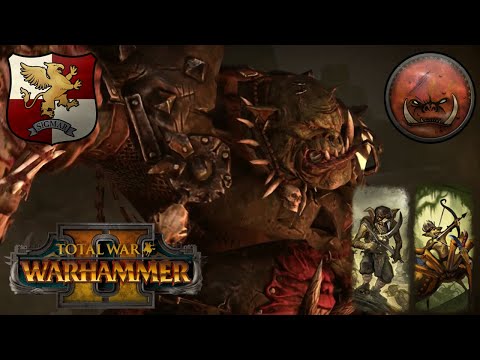Grimgor Strangling A Kite. Greenskins Vs Empire. Total War Warhammer 2, Multiplayer