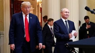 Trump blames Russia probe for bad relations with Putin