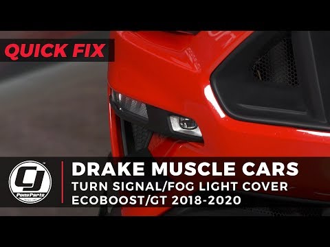 2018-2020 Mustang | Drake Muscle Cars Unpainted Turn Signal and Fog Light Covers