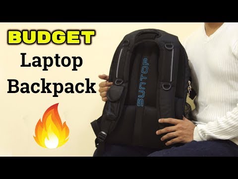 Budget laptop backpack with usb charging & raincover/ suntop