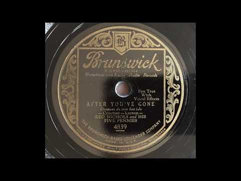 After You've Gone - Red Nichols & His Five Pennies (Jack Teagarden, Jimmy Dorsey, Gene Krupa)