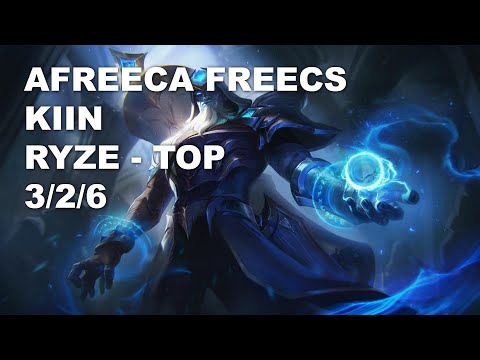 Afreeca Freecs Kiin Top Ryze vs Rumble - KR Challenger Patch 10.8