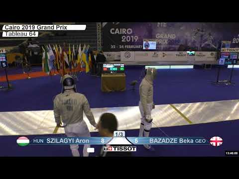 2019 158 T64 16 M S Individual Cairo EGY GP YELLOW BAZADZE GEO vs SZILAGYI HUN