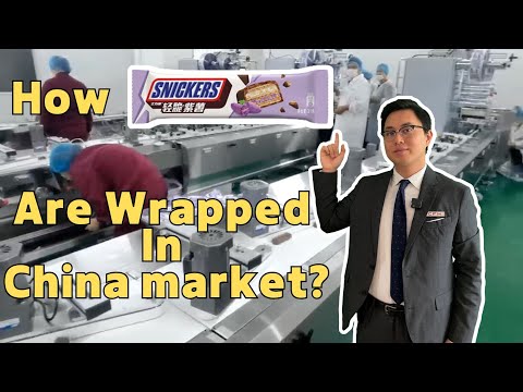 How Snickers Are Wrapped In China Market? Flow Wrap With C-F10 Flow Wrapper