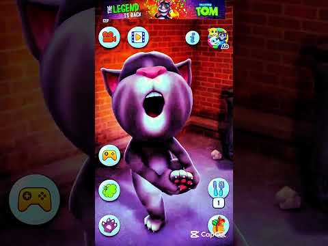 My Talking Tom Cat waw yoo noo aaa 🤣🥱 #subscribe #besttomcat #talkingtom #funny  #catwatch