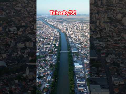 Vista aérea 360° de Tubarão, Santa Catarina.