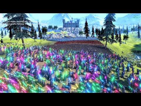 10K Jedi Army Lays Siege to Castle Ultimate Epic Battle Simulator UEBS