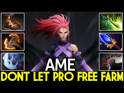 AME [Anti Mage] Dont Let Top Pro Carry Free Farm Close Game Dota 2