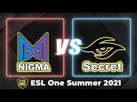 [ DOTA 2 LIVE ] TEAM SECRET VS NIGMA | ESL One Summer 2021 English Cast