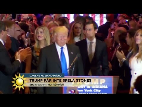 Minuspoäng Donald! Hör Trumps fräcka låtstöld - Nyhetsmorgon (TV4)