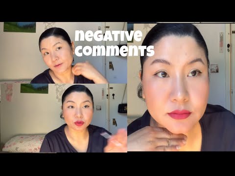 Get ready with me while talking about negative comments