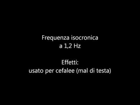 1,2 Hz isocronico - Usato per cefalee